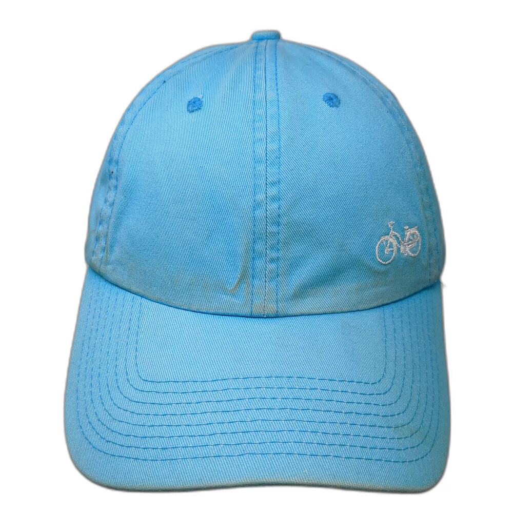 Blue 84 Baseball Cap Blue White Hailey Idaho Bicycle Cotton Slideback Hat OSFM